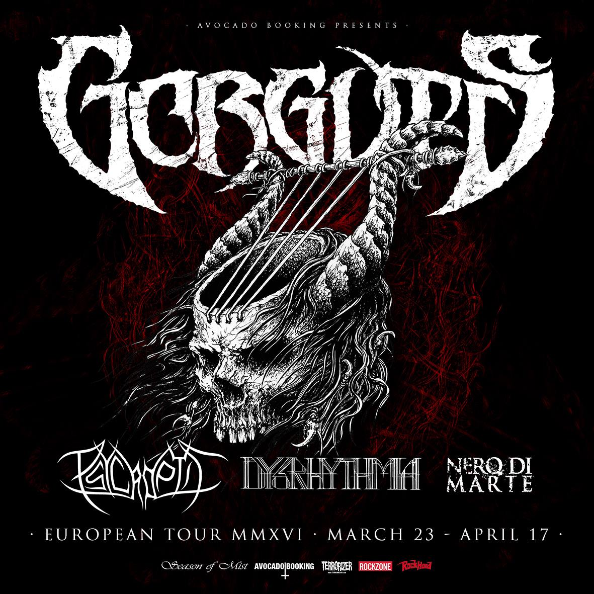 European Tour with Gorguts in Spring 2016